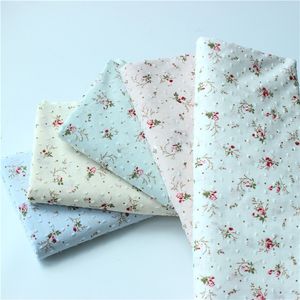 Tissu 150x50cm petit tissu à pois en coton fleuri faisant des vêtements pour enfants femmes Blouse jupe tissu 230419