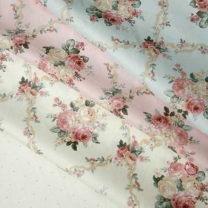 Tissu en coton sergé pour mur de fleurs roses, 160x50cm, tissu de fond pour photographie NDO, fait à la main, P230506