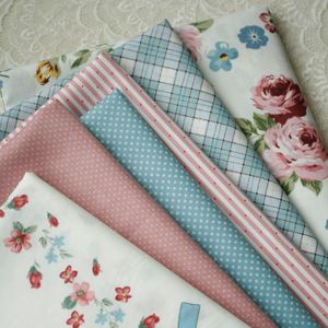 Tissu 160x50cm Rose bleu Rose couleur sergé coton couture tissu faisant robe vêtements à la main bricolage tissu 230904