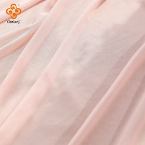 Tissu 45X150cm 4way Stretch Doux Nude Rose Power Mesh Tulle Tissu Par Demi Yards pour Coudre Des Vêtements Robe De Mariage Vêtements 230419