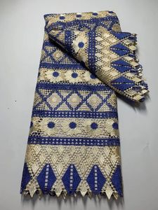 Tela 5 yardas suave tela de encaje suizo africano francés guipur nigeriano tela de encaje de cordón soluble en agua con piedras para fiesta de alta calidad