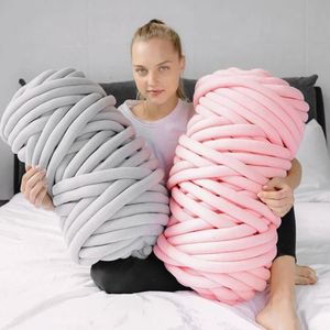 Fabric and Sewing 1KG Thick Super Bulky y Yarn for Hand Knitting Crochet Soft Big Cotton DIY Arm Roving Spinning Blanket 231124