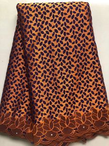 Tissu et couture en gros coton africain dentelle broderie nigérian tissus de voile suisse 5 mètres pour les femmes robe de soirée de mariage 231213