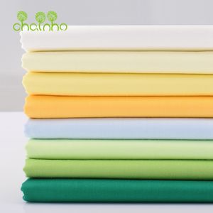 Tela Chainho 8 Uds Color sólido estampado sarga tela de algodón Patchwork tela DIY costura acolchado para bebé ropa de cama para niños Material 230613