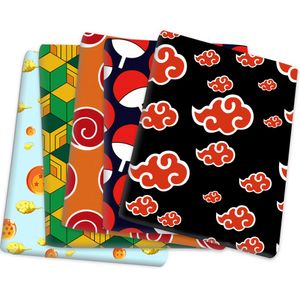 Tissu dessin de dessin chaud anime japonais tissu diy fait à la main cora patchwork baby robe baby feuaf feuille imprimée tissu 1yc31675 p230506