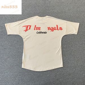 PA California City Limited Moard Lettres Cotton Round Coule Versatiles Men de femme Street Street à manches courtes Batshirt T-shirt