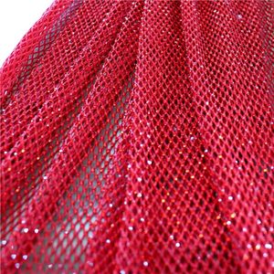 Tissu SS10 Strass rouges maille tissu verre cristal ruban couture coupe Strass vêtements Appliques pour robe