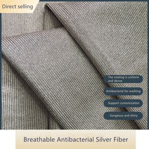 Tissu Surprise prix rayonnement anti-électromagnétique 100% tissu tricoté en fibre d'argent 5g communication EMF blindage tissu en fibre d'argent 230613