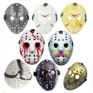 Cara 6 mascaradas máscaras llenas de máscara de calavera de cosplay jason vs viernes hockey hockey halloween festival festival festival gg0727