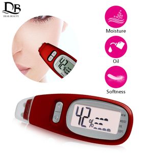 Dispositifs de soins du visage Détecteur précis LCD Testeur d'humidité de l'huile de peau numérique pour avec capteur biotechnologique Lady Beauty Tool Spa Monitor 230714