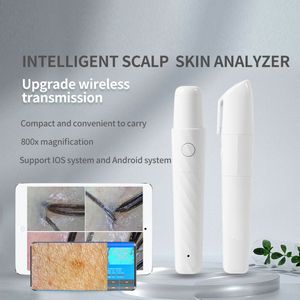 Dispositifs de soins du visage Wifi Microscope peau cheveux cuir chevelu détecteur analyseur de beauté sans fil numérique 230918