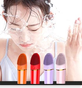 Herramientas de cepillo de limpieza facial Limpiador facial de silicona sónica Masajeador facial de lavado profundo para el cuidado de la piel No incluye batería