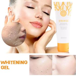 Crème exfoliante pour le visage, soins pour la peau, hydratant, gommage pour le visage, nettoyant, traitement des points noirs d'acné, élimine la crème pour le visage à l'orange