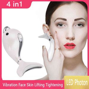 Massaggiatore lifting viso Importatore viso Gua Sha Riscaldamento Attiva cellule Ripristina ringiovanimento della pelle Strumento di bellezza Lifting rassodante USB 220513