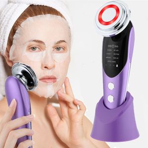 Face Massager 7 in 1 RF EMS Microcurrent Beauty Device Face Lifting Machine Skin Rejuvenation Anti Wrinkle Face Cleaning Vibration Massager 230818