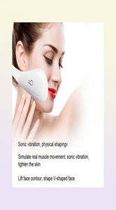Masajeador adelgazante facial Ejercitador de mandíbula Estimulador muscular EMS Levantamiento de mejillas faciales Máquina de vibración de ajuste En forma de V Anti envejecimiento Fat3032815