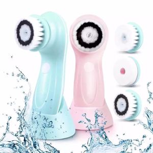 Ensembles de brosses nettoyantes pour le visage Nettoyage des pores du visage Machine à laver le visage rechargeable Soins de la peau du visage J1202