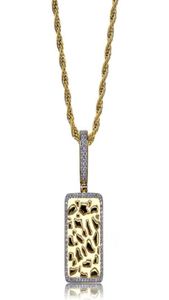 Chien inférieur d'usine CZ Iced Out Collier Cool Us Us Pendant Collier HipHop Men Pendre Jewelry Bling Plate Accessoire 67019012266944