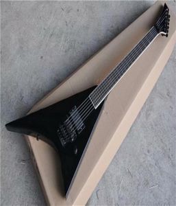 Factory Custom Vs Shape Black Electric Guitar con Hardwarefloyd Rose Bridgecan se personalizará 3407859