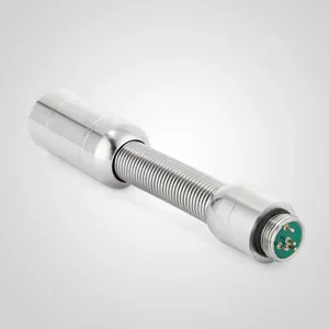 Cabezal de cámara de inspección de tuberías flexible con resorte de lente de 23mm directo de fábrica luces LED blancas incorporadas de 12 Uds