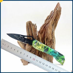 Factory Direct 8 estilos Ghillie Pocket Hoja plegable Cuchillo de fruta ABS Mango EDC Mini Cuchillos plegables de supervivencia