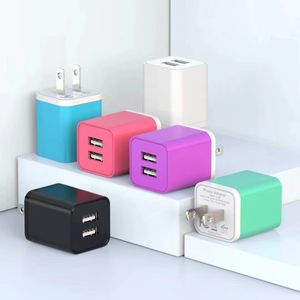 Cargador de pared USB colorido del precio directo de fábrica para el cargador universal 2Port Usb 10W del teléfono móvil