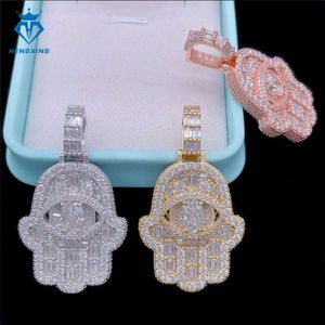 Fábrica Vender directamente las lámparas de moda Luces colgantes Hip Hop Custom Authed Moissanite Colgante