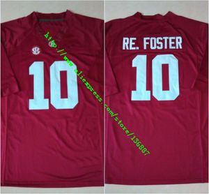 Factory Outlet- Aangepaste #10 Reuben Foster Alabama Crimson Tide Ncaa College Voetbalshirts 2015 Nieuwe Stijl Ed Jersey gratis Verzending