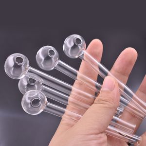 Prix usine Tuyau de brûleur à mazout en verre clair de haute qualité Tuyaux en verre de 4 pouces Transparent Grands tubes de tubes Conseils pour ongles Tuyau d'eau pour fumer Livraison gratuite