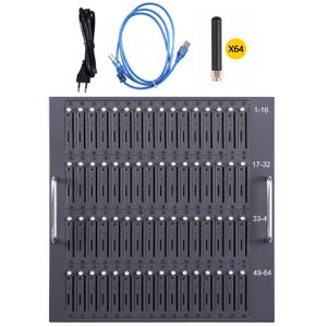 Modem Sms en vrac GSM, Machine de passerelle à 64 ports, serveur de roulettes Sms, diffuseur multi-sim, dispositif Blaster de texte, prix d'usine