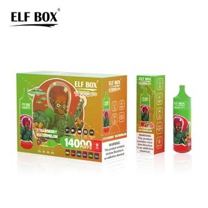 Prix d'usine en gros E cigarettes Elf Box RGB 14000 PRO Puffs Type-C Vape jetable avec écran LED