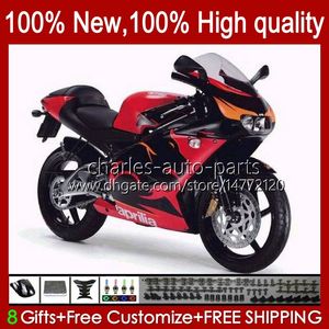 Kit de carrocería rojo de fábrica nuevo para Aprilia RSV125RR RSV RS 125 R RR 125RR 99-05 36No.1 RS-125 RS4 RSV125 RS125 99 00 01 02 03 04 05 RSV-125 1999 2000 2001 2002 2003 2004 2005 Carenado