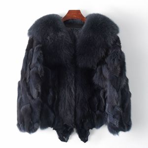 Veste d'hiver en fourrure de renard avec doublure en coton, veste en fourrure chaude et à la mode pour femmes, stock d'usine