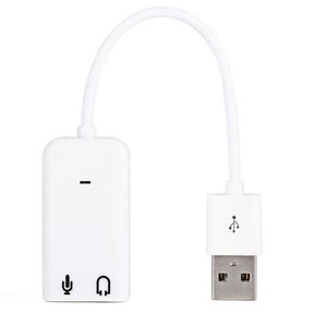 Canal virtual USB externo del adaptador 7.1 de la tarjeta de sonido del precio bajo de la fuente de la fábrica con el cable