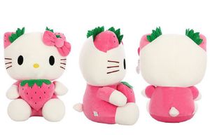 Usine en gros 22 cm bonjour fraise Katie chat jouets en peluche Anime autour de poupées cadeau pour enfants