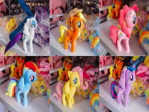 Usine en gros 5 styles 20 cm licorne poney jouets en peluche film d'animation et télévision poney poupées périphériques cadeaux pour enfants