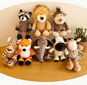 Fábrica al por mayor bosque animal muñeco de peluche jirafa elefante león mono perro tigre actividad regalo niños cumpleaños juguetes de peluche DHL o UPS gratis