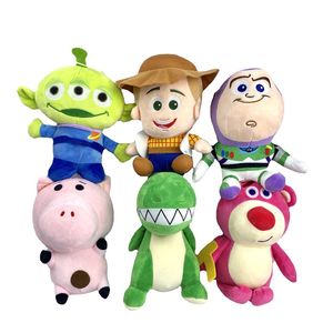 Fábrica Precio al por mayor 6 Estilos de 20 cm Toyos de lujo Woody Buzz Animación Lightyear Alrededor de muñecas para regalos para niños