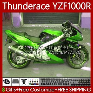 Carénages Pour YAMAHA YZF1000R Thunderace YZF 1000 R 1000R 96-07 87No.72 YZF-1000R 1996 1997 1998 1999 2000 2001 2002 2007 Métal vert YZF1000-R 96 03 04 05 06 0 7 Corps Kit