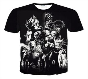 Fairy Tail Natsu Anime T-shirt Men 3D Shirts Unisexe Tee Couple Tee Shirs Cartoon Shirts For Child Anime Fans 8 styles S5XL217Z9677367