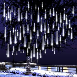 Luces de lluvia que caen luces de ducha de meteorito luces de Navidad 50 cm 8 tubo 240ledes de lluvia cayendo