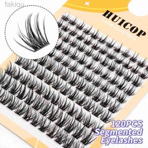 Faux cils 120pcs faux à paupières Personnels DIY CLUSHERS CLUSTER WISPY FLUFFY BAND LIGNE LAVE LEVEUX CLUSHELASS DRIVES CLUSHER LA CLUSHELASH EXTÉRIEUR 07-H-02 MAVALUP D240508