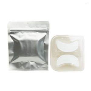 Pestañas postizas 20 piezas/10 pares pegatinas para ojos parche extensión de pestañas herramienta de maquillaje de belleza punta parches de papel sin pelusa bajo almohadillas de Gel