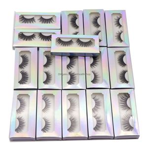 Pestañas postizas 3D Mink Las pestañas 16 estilos Faux Natural Long Long Dramatic Tra Wispies Fluffy Eyelash FL FL TRIPS FALSA EXTENSIÓN DE LASH PARCES MAKEU DHRSA