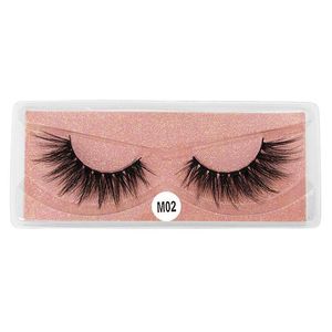 Pestañas postizas Maquillaje Pestañas Pestañas 100 pares Mucho color Tarjeta inferior 3D Mink Natural Long Faux Cils M1M10 Estilos 10 pares de Dhzld