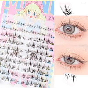 Pestañas postizas Menglu Manga Lashes Under Set Girl Group Girasol Llama natural Lower Lash Cluster Maquillaje coreano