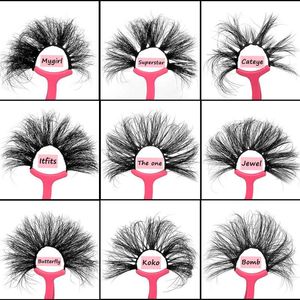 Faux Cils Mikiwi 3d Mink Lashes Avec Emballage 25mm Fluffy Paper Box Dramatic Wispy Real