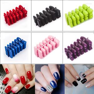 Faux Ongles 50 Ensembles 600 Pièces Ongles De Forme Carrée En 20 Couleurs Différentes Faux Conseils Bâton DIY Appuyez Sur Des Conceptions D'art