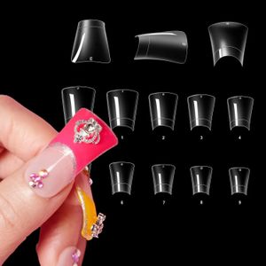 Faux ongles 500pcs canard ongles conseils large clair faux ongles conseils acrylique faux ongles canard pieds ongles avec 10 tailles manucure 230927