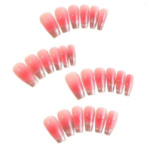 Faux Nails French Style S Pink durable Never Spliting Comfort Faux pour les amateurs de manucure et les blogueurs de beauté